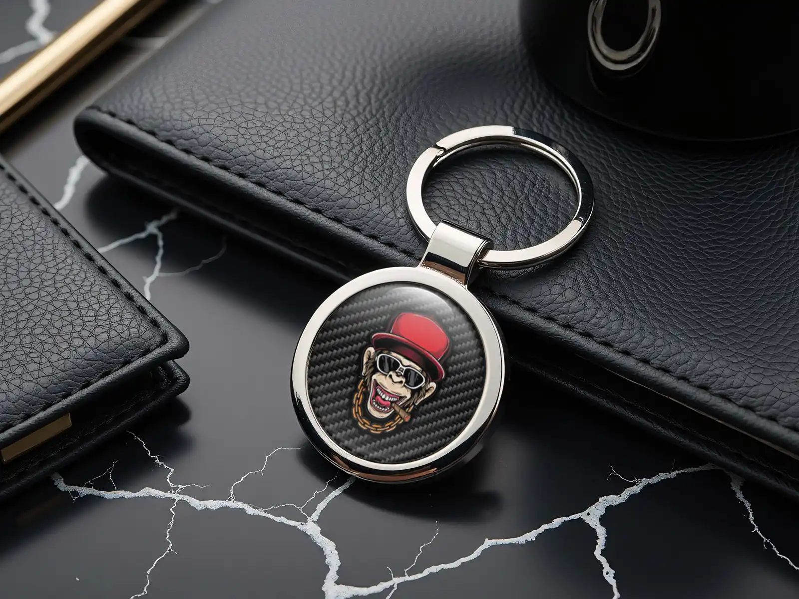 Key Chain Holder Fob Pro Max Edition Metallic Style